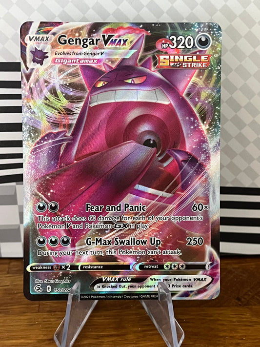 Gengar Vmax 157/264 Fusion Strike NM Single Pokémon Card