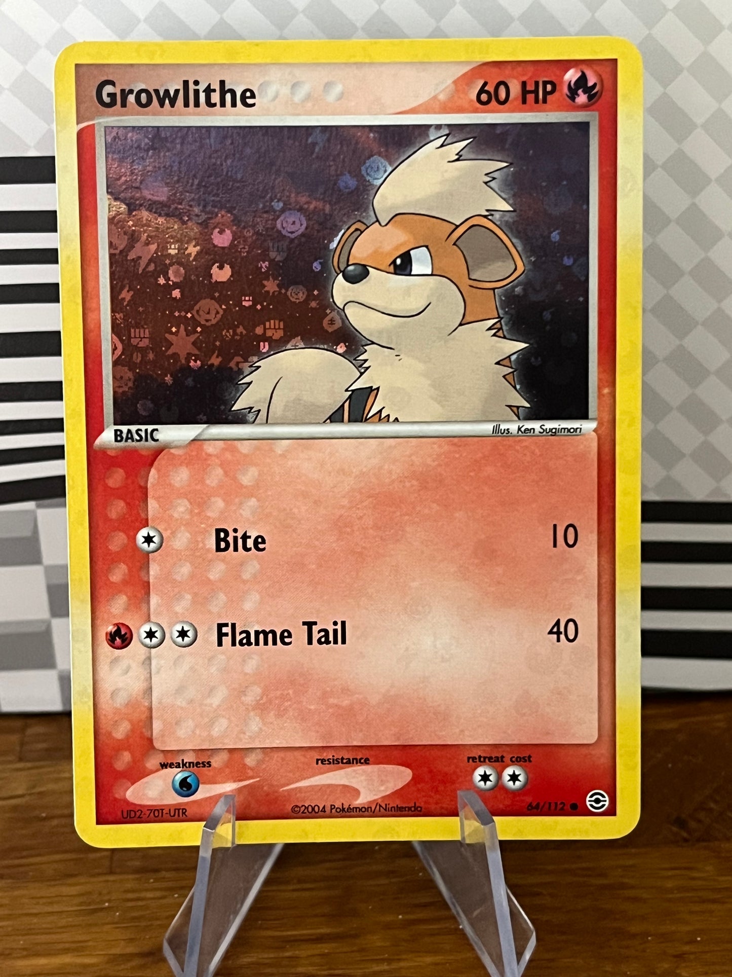 Growlithe 64/112 Holo Fire Red & Leaf Green NM Single Pokémon Card