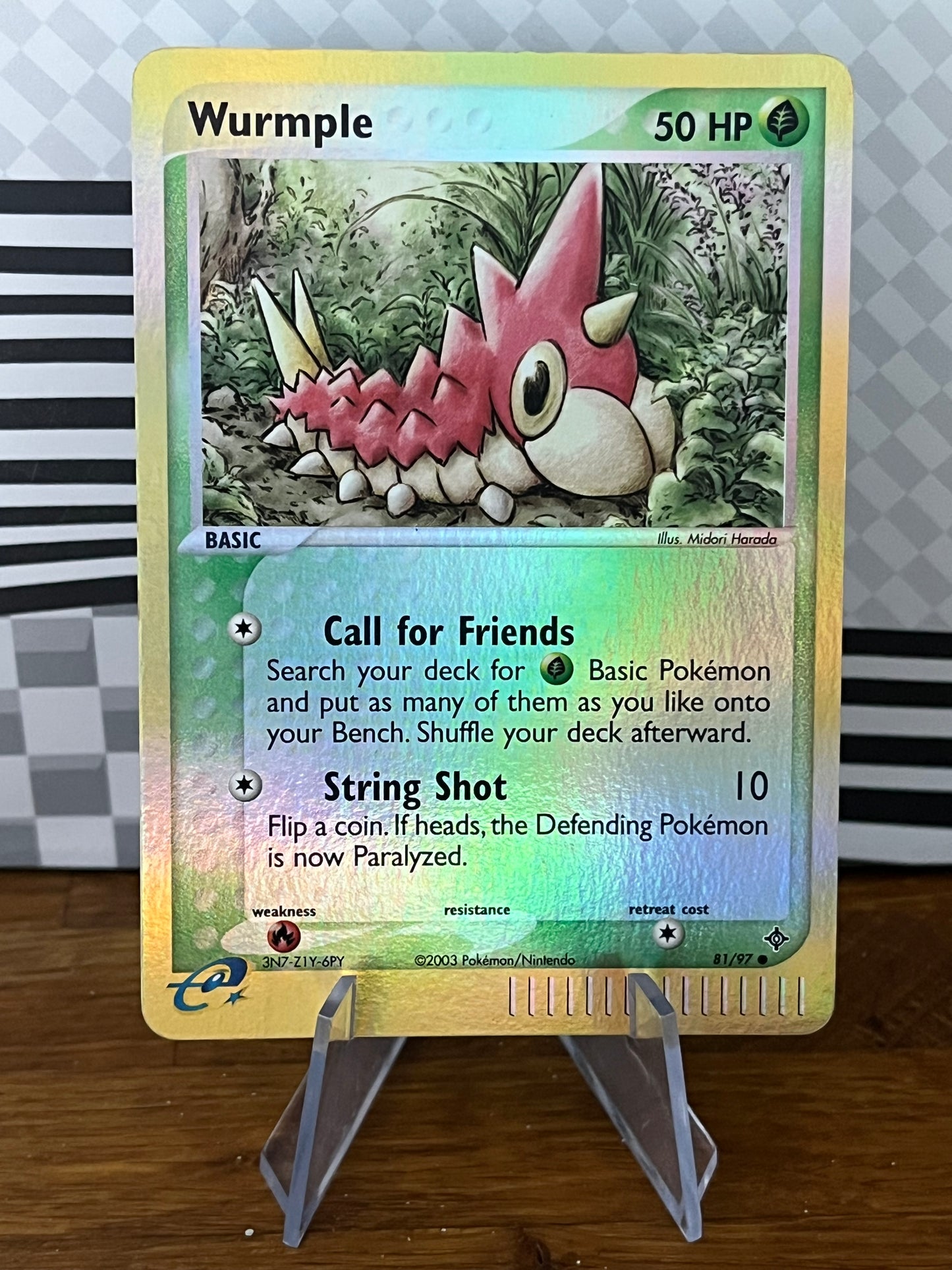 Wurmple 81/97 Reverse Holo Dragon NM Single Pokémon Card