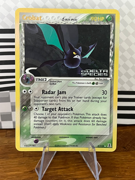 Crobat 2/113 Holo Delta Species Stamped NM Single Pokémon Card
