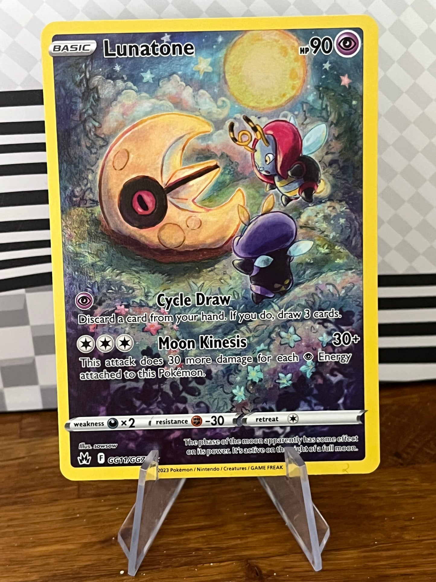 Lunatone GG11/GG70 Crown Zenith NM Single Pokémon Card