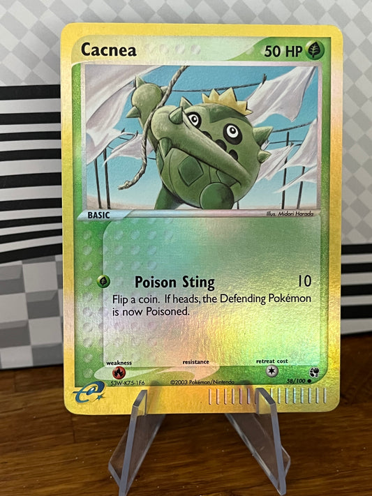Cacnea 58/100 Reverse Holo Ex Sandstorm NM Single Pokémon Card