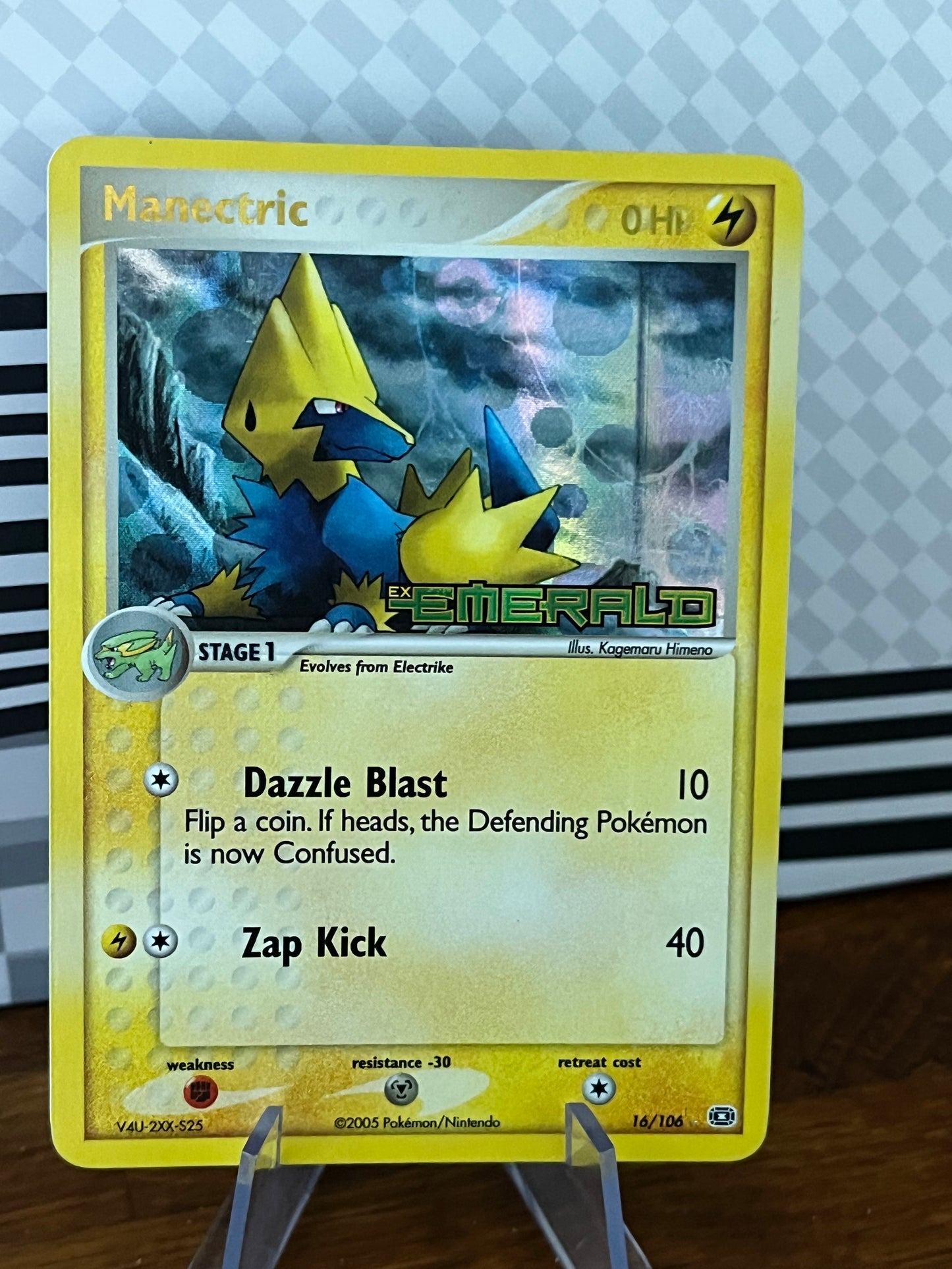 Manectric Holo 16/106 Stamped EX Emerald NM Pokémon