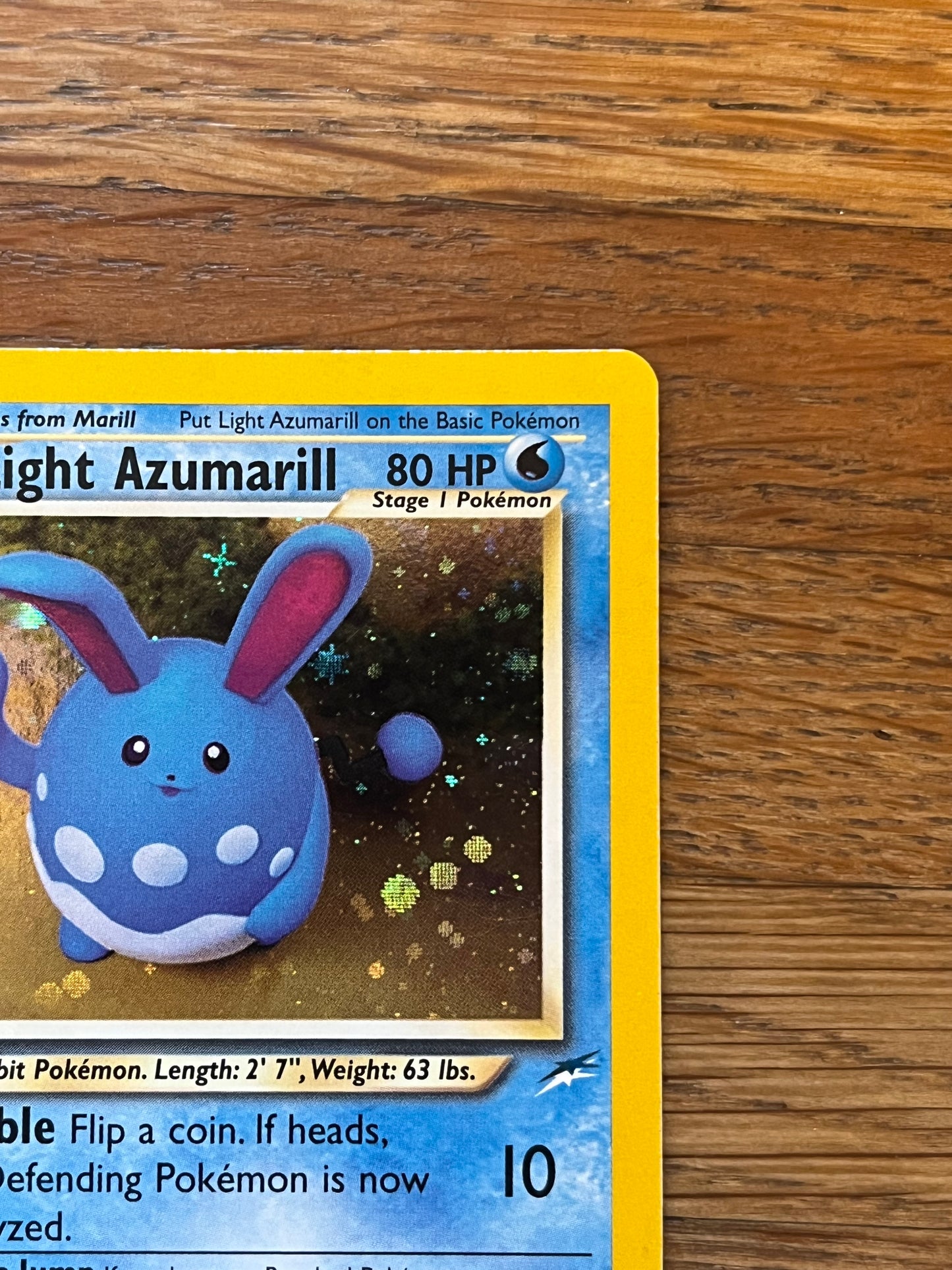 Light Azurmarill Holo 13/105 Neo Destiny NM Single Pokemon Card