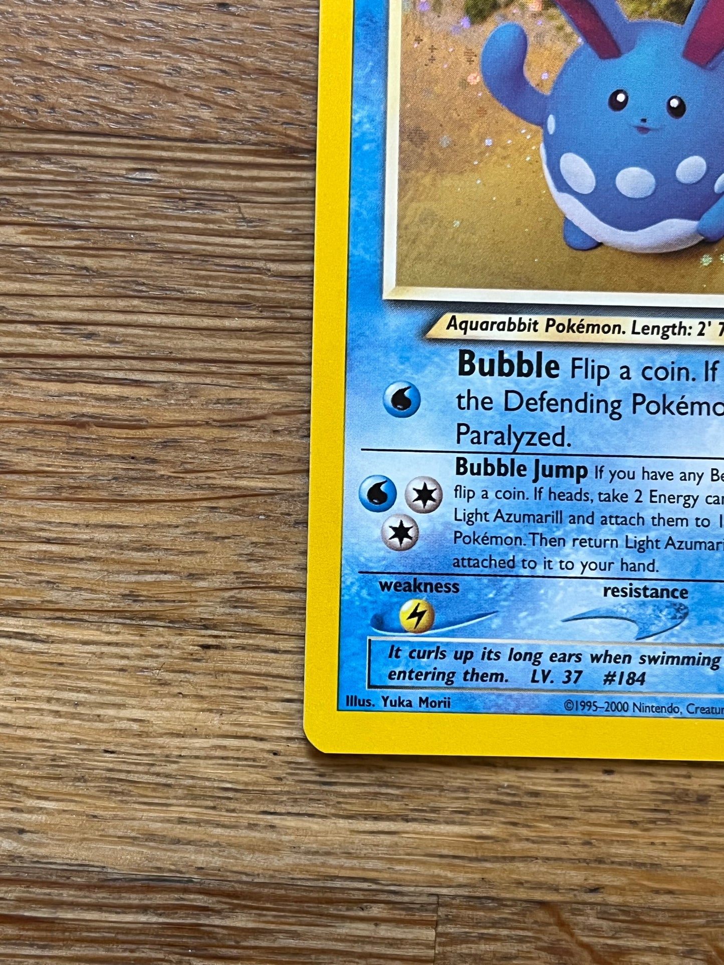 Light Azurmarill Holo 13/105 Neo Destiny NM Single Pokemon Card