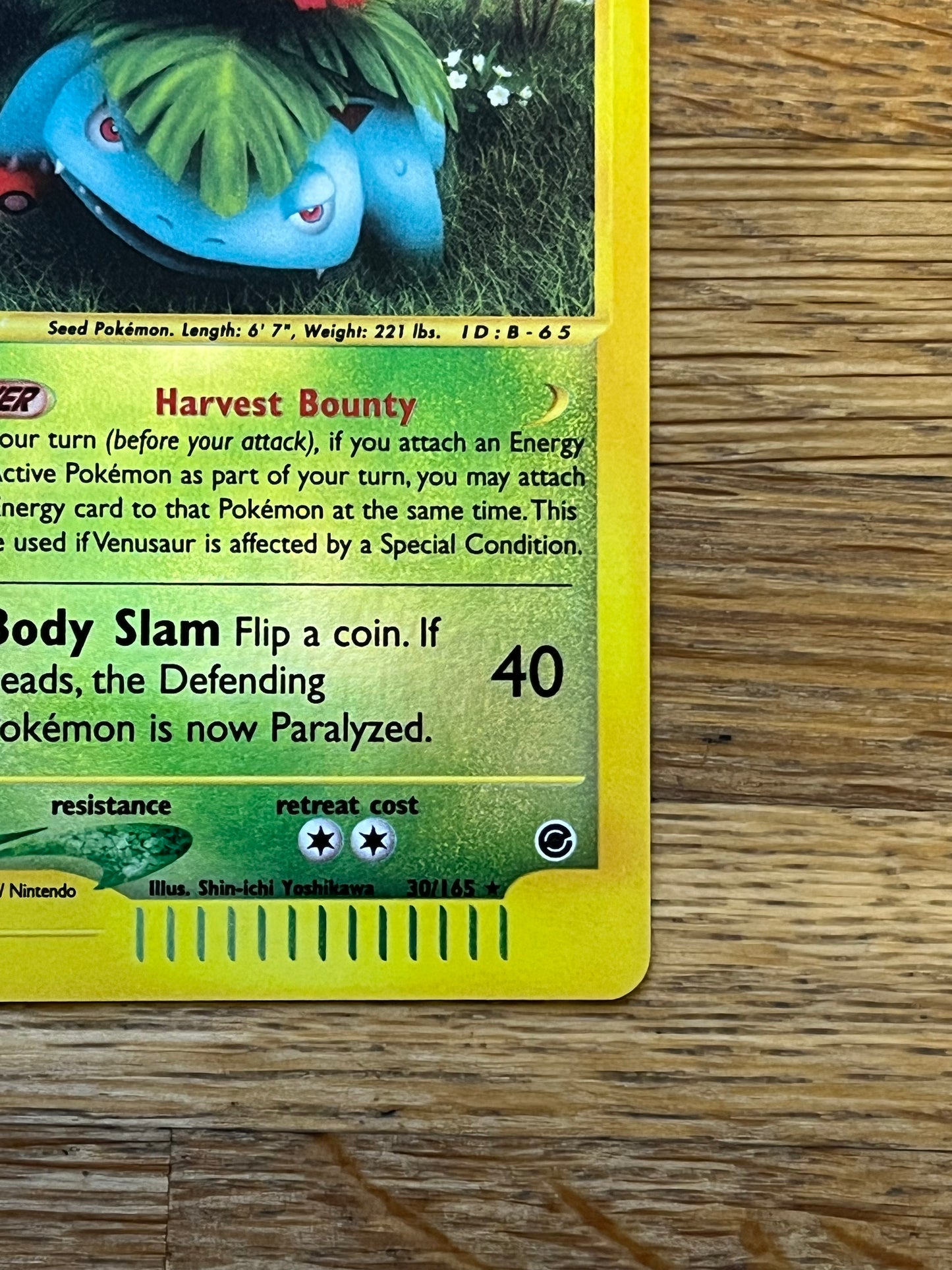 Venusaur Reverse Holo 30/165 Expedition NM Single Pokemon Card