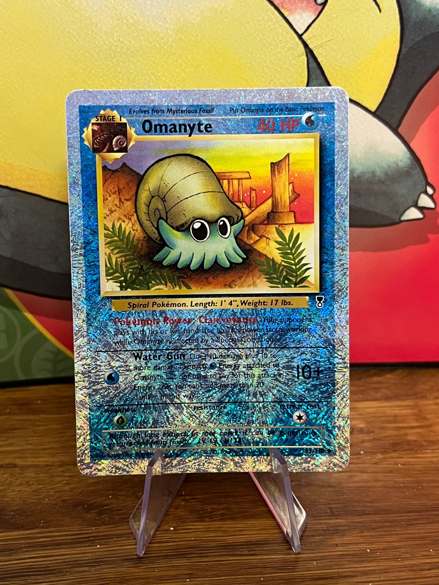 Omanyte  Reverse Holo 17/110 Legendary Collection NM Single Pokemon Card