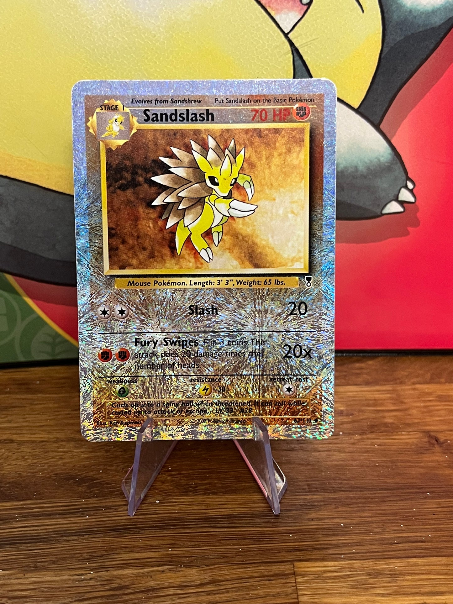 Sandslash Reverse Holo 62/110 Legendary Collection NM Single Pokemon Card