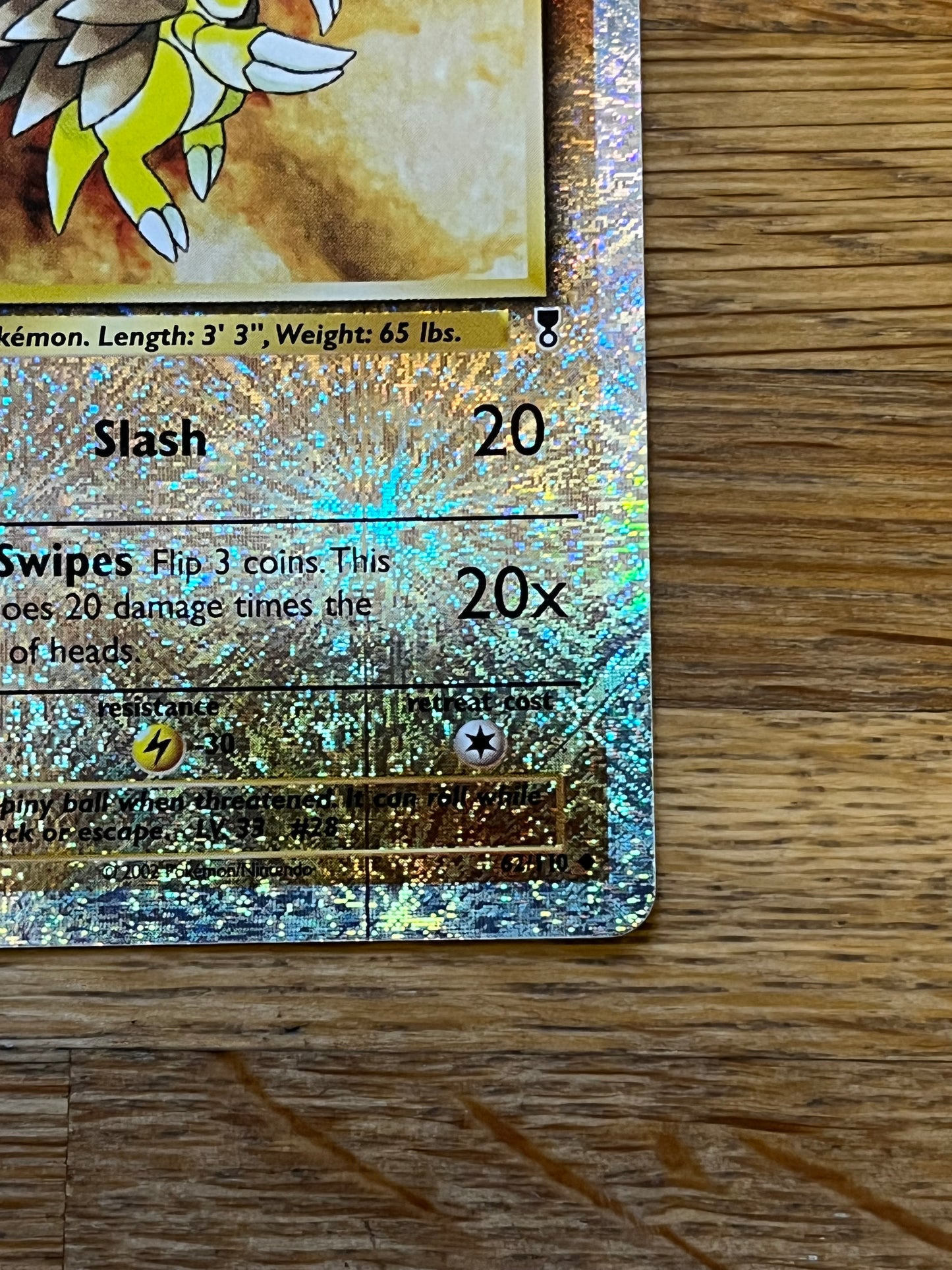 Sandslash Reverse Holo 62/110 Legendary Collection NM Single Pokemon Card