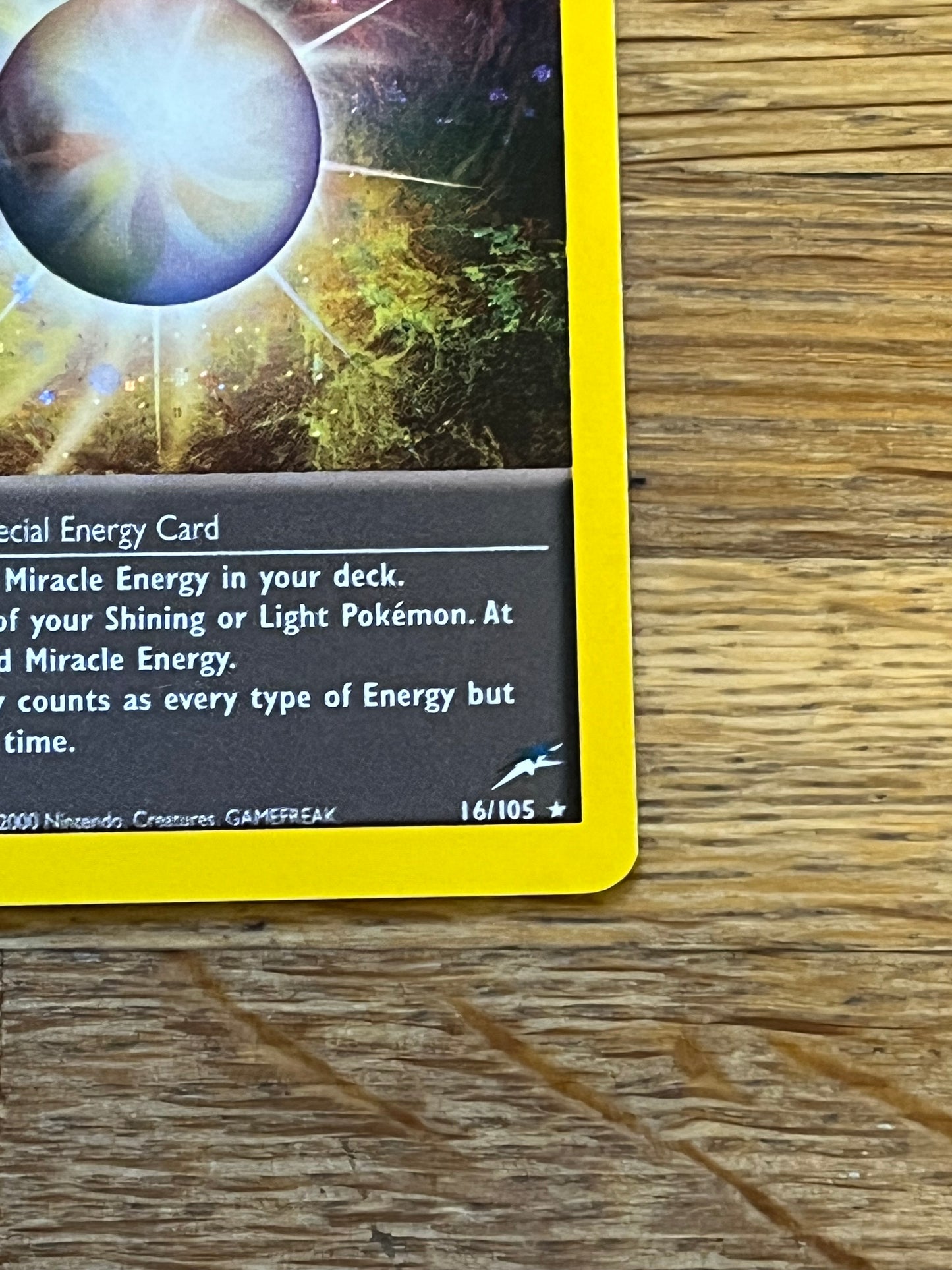 Miracle Energy 16/105 Neo Destiny NM Single Pokemon Card