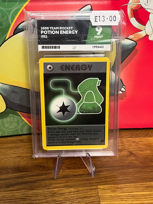 Potion Energy 82/82 Team Rocket ACE 9 Graded Pokémon Card