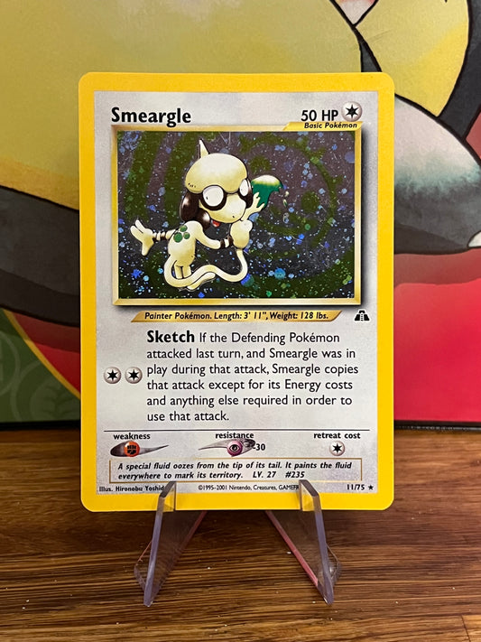 Smeargle Holo 11/75 SWIRL Neo Discovery NM Single Pokemon Card