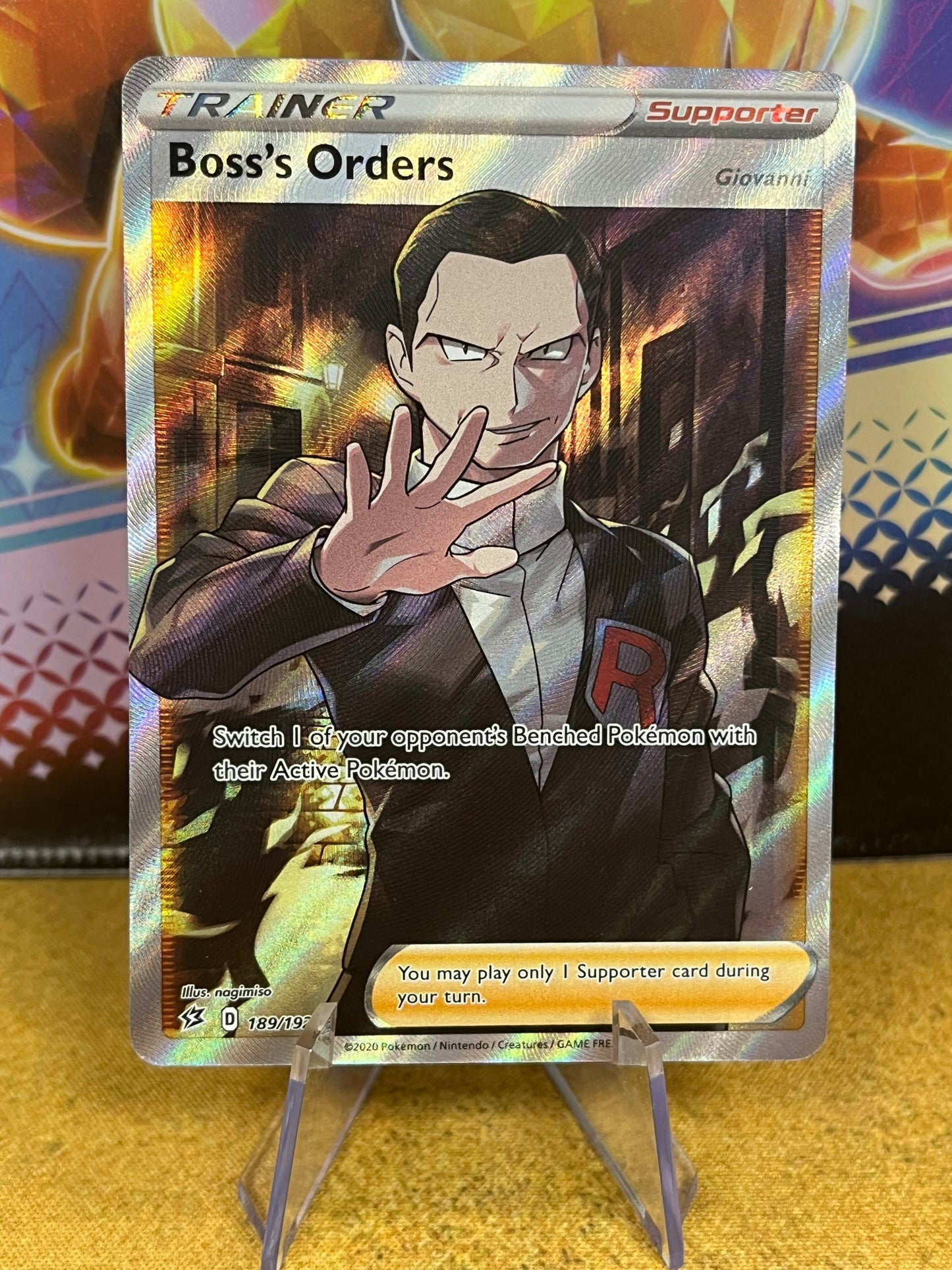 Boss's Orders 189/192 Rebel Clash NM Single Pokémon Card