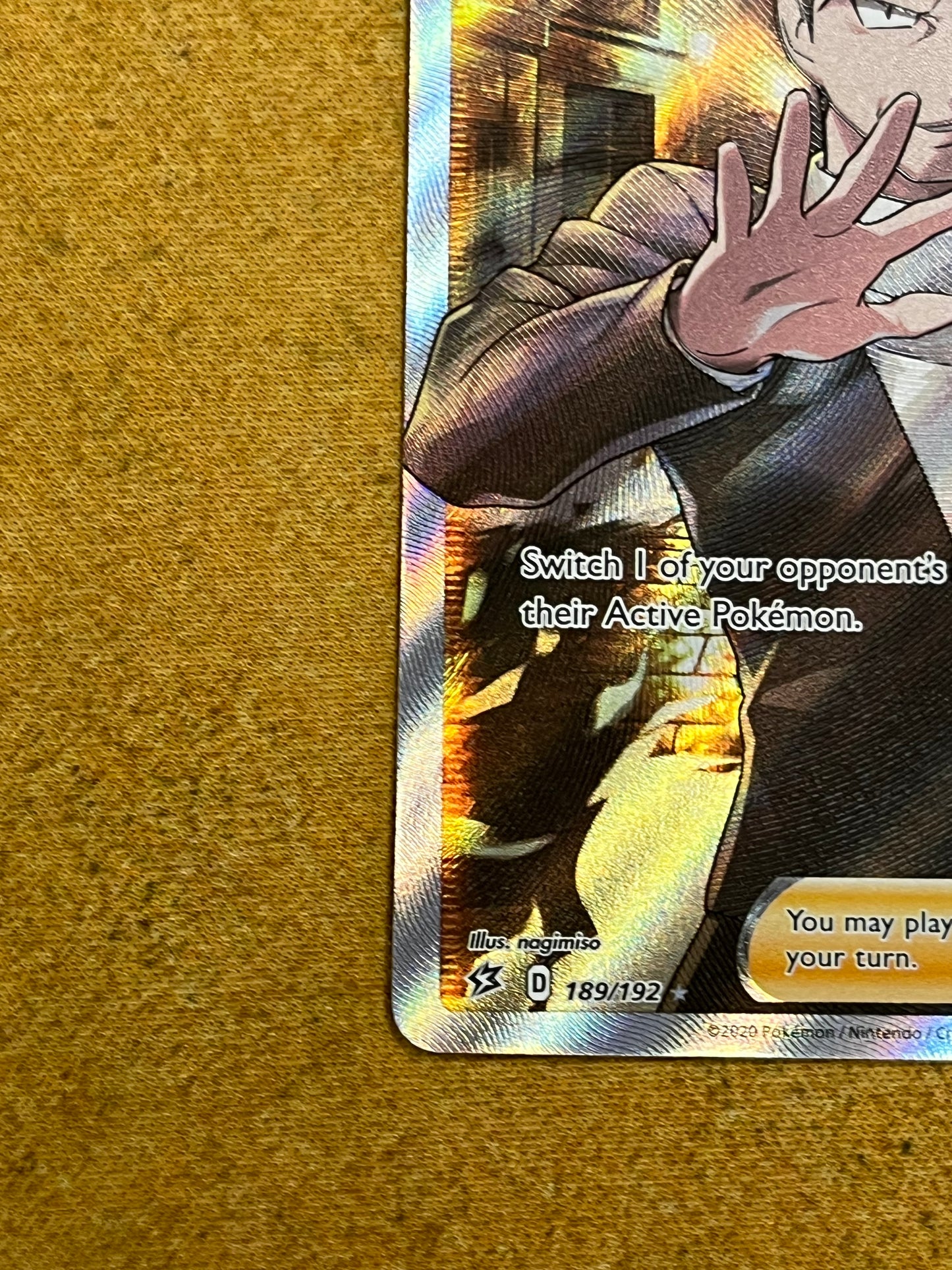 Boss's Orders 189/192 Rebel Clash NM Single Pokémon Card
