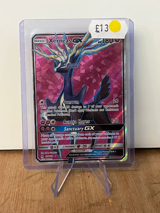 Xerneas GX Holo Full Art 126/131 Forbidden Light NM Single Pokémon Card