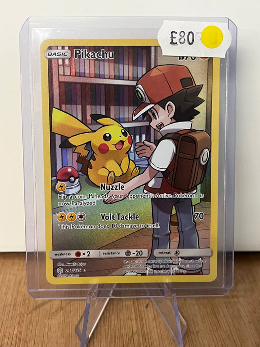 Pikachu Holo Full Art 241/236 Cosmic Eclipse NM Single Pokémon Card