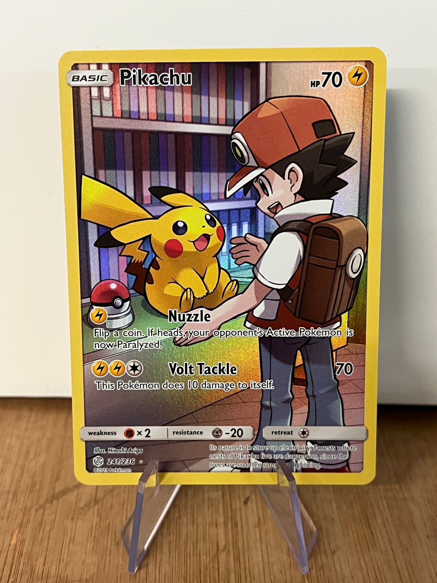 Pikachu Holo Full Art 241/236 Cosmic Eclipse NM Single Pokémon Card