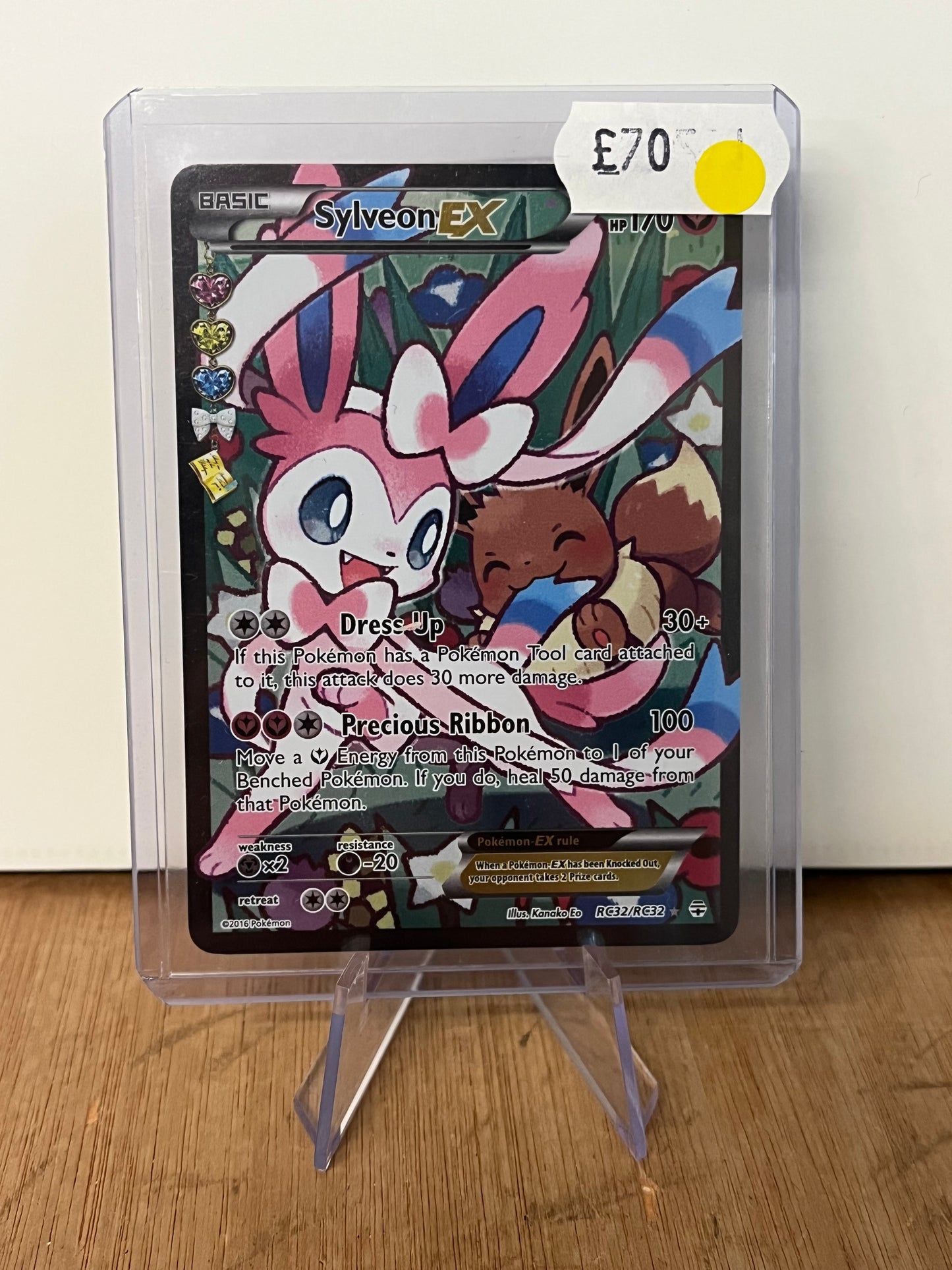 Sylveon EX Full Art Holo RC32/RC32 Generations Radiant Collection NM Single Pokémon Card