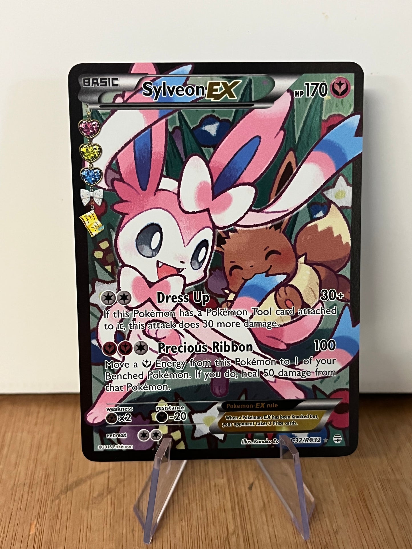 Sylveon EX Full Art Holo RC32/RC32 Generations Radiant Collection NM Single Pokémon Card