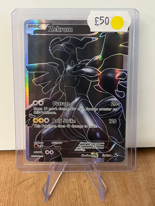 Zekrom Holo Full Art 114/114 Black & White NM Single Pokémon Card