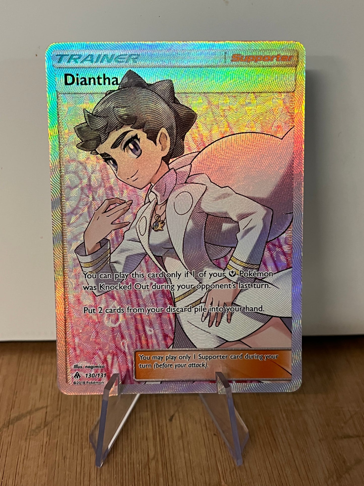 Diantha Holo Full Art 130/131 Forbidden Light NM Single Pokémon Card