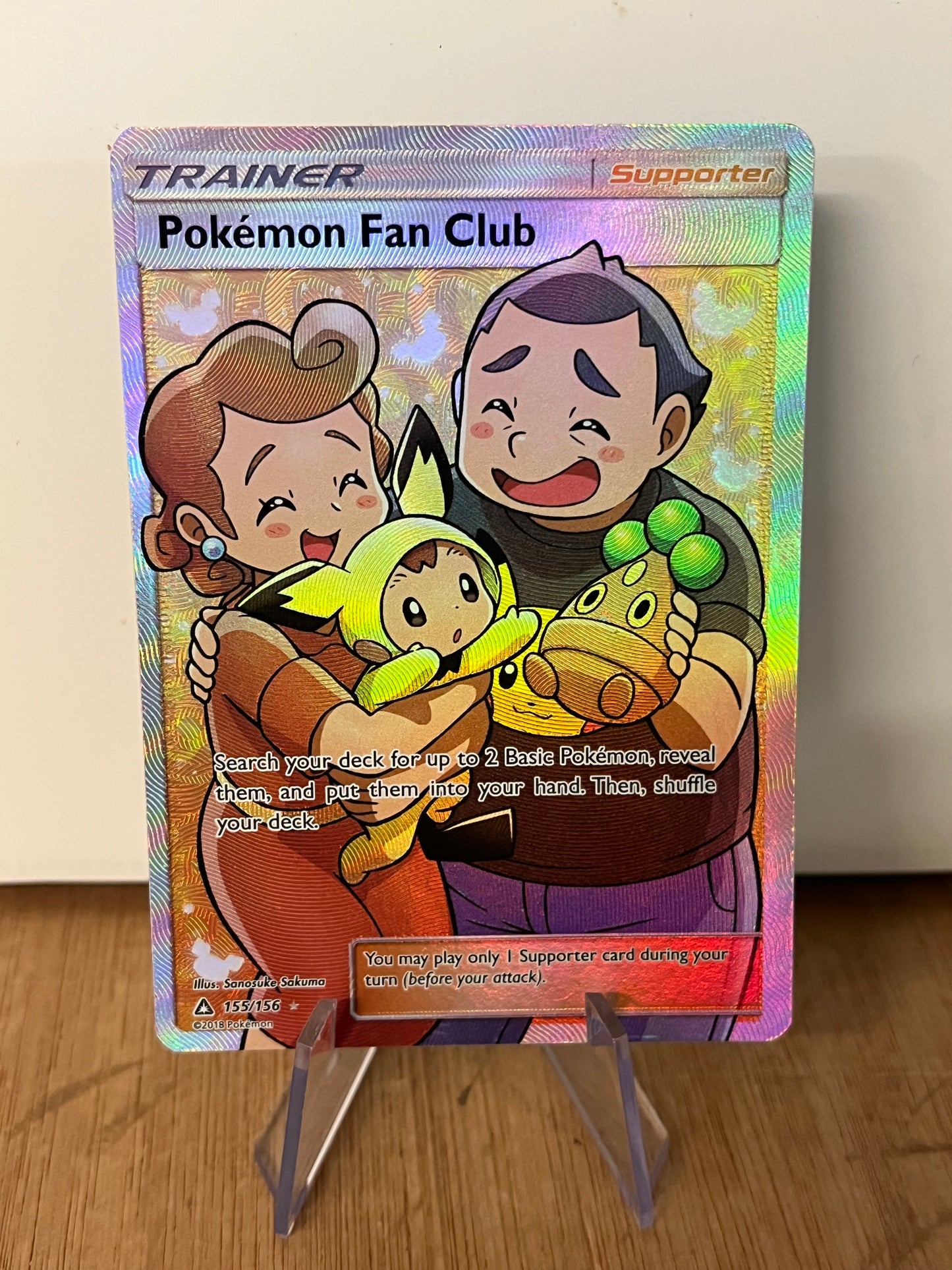 Pokémon Fan Club Holo Full Art 155/156 Ultra Prism NM Single Pokémon Card