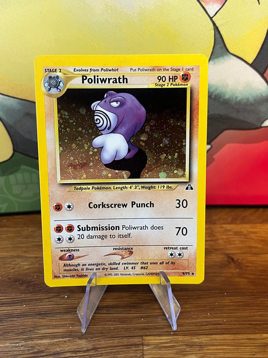 Poliwrath Holo 9/75 Neo Discovery NM Single Pokemon Card