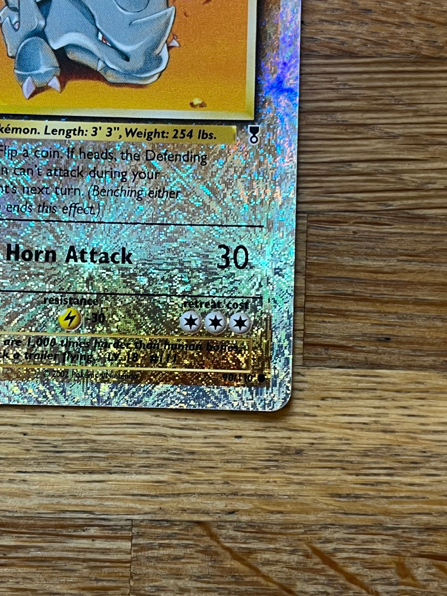 Rhyhorn Reverse Holo 90/110 Legendary Collection NM  Single Pokemon Card