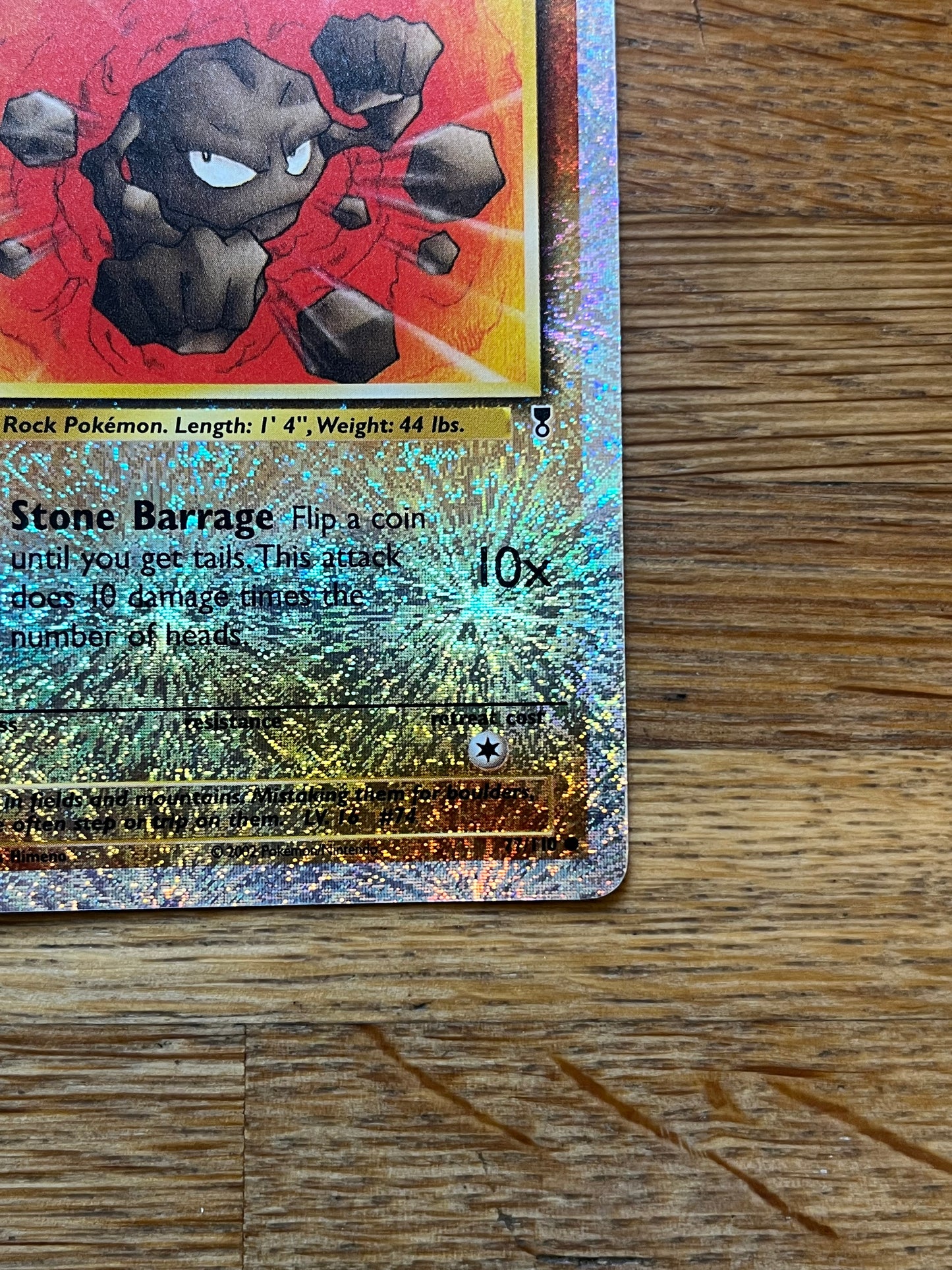 Geodude Reverse Holo 77/110 Legendary Collection NM Single Pokemon Card