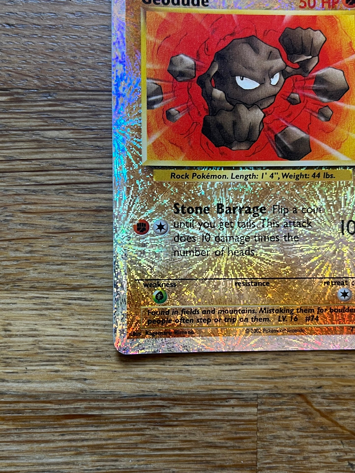 Geodude Reverse Holo 77/110 Legendary Collection NM Single Pokemon Card