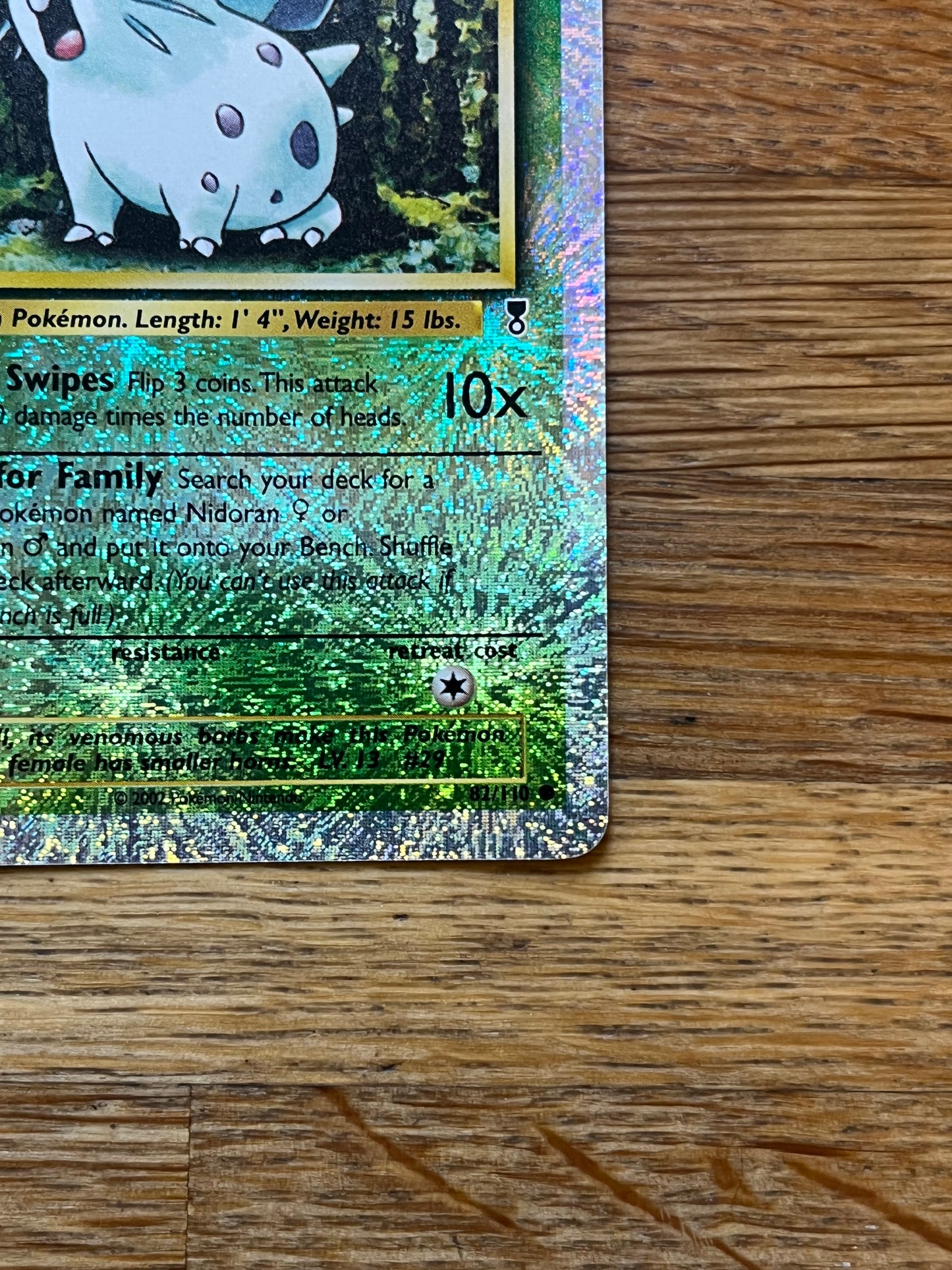 Nidoran Reverse Holo 82/110 Legendary Collection NM Single Pokemon Card