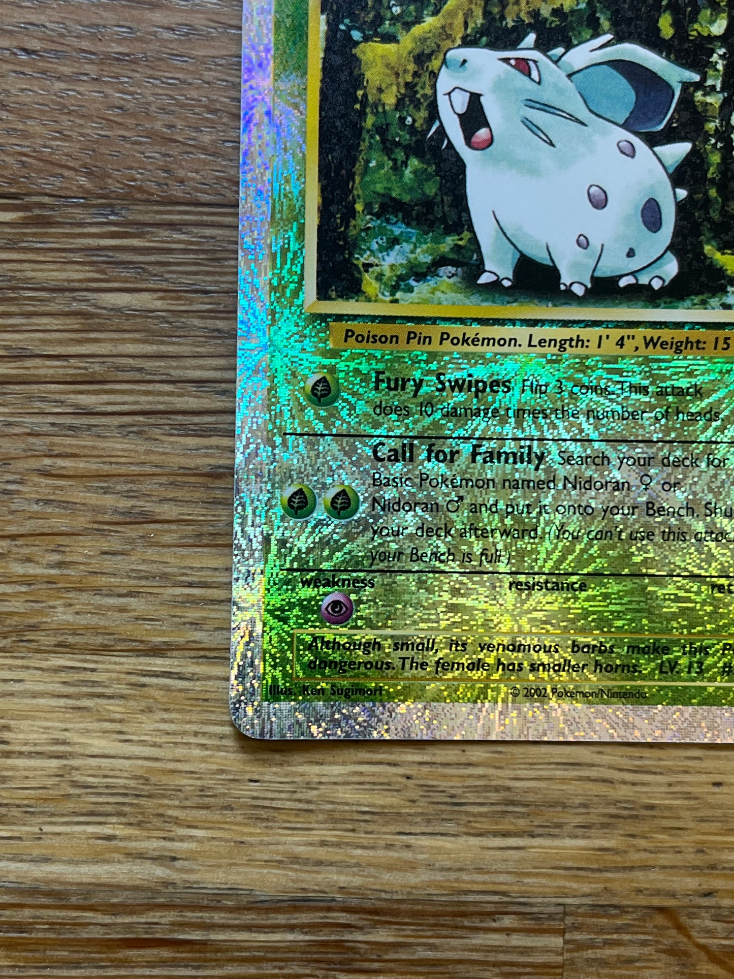 Nidoran Reverse Holo 82/110 Legendary Collection NM Single Pokemon Card