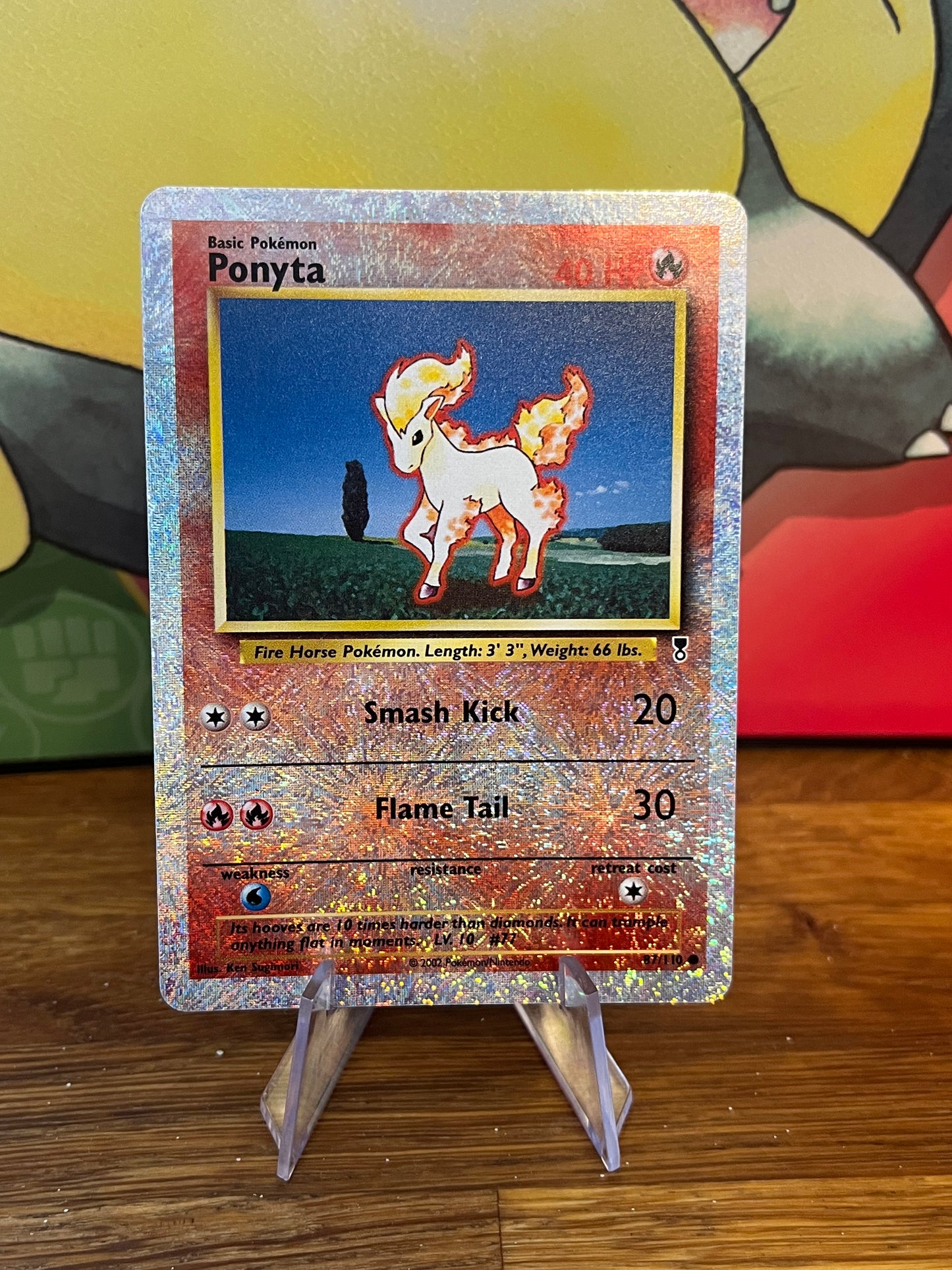 Ponyta Reverse Holo 87/110 Legendary Collection NM Single Pokemon Card