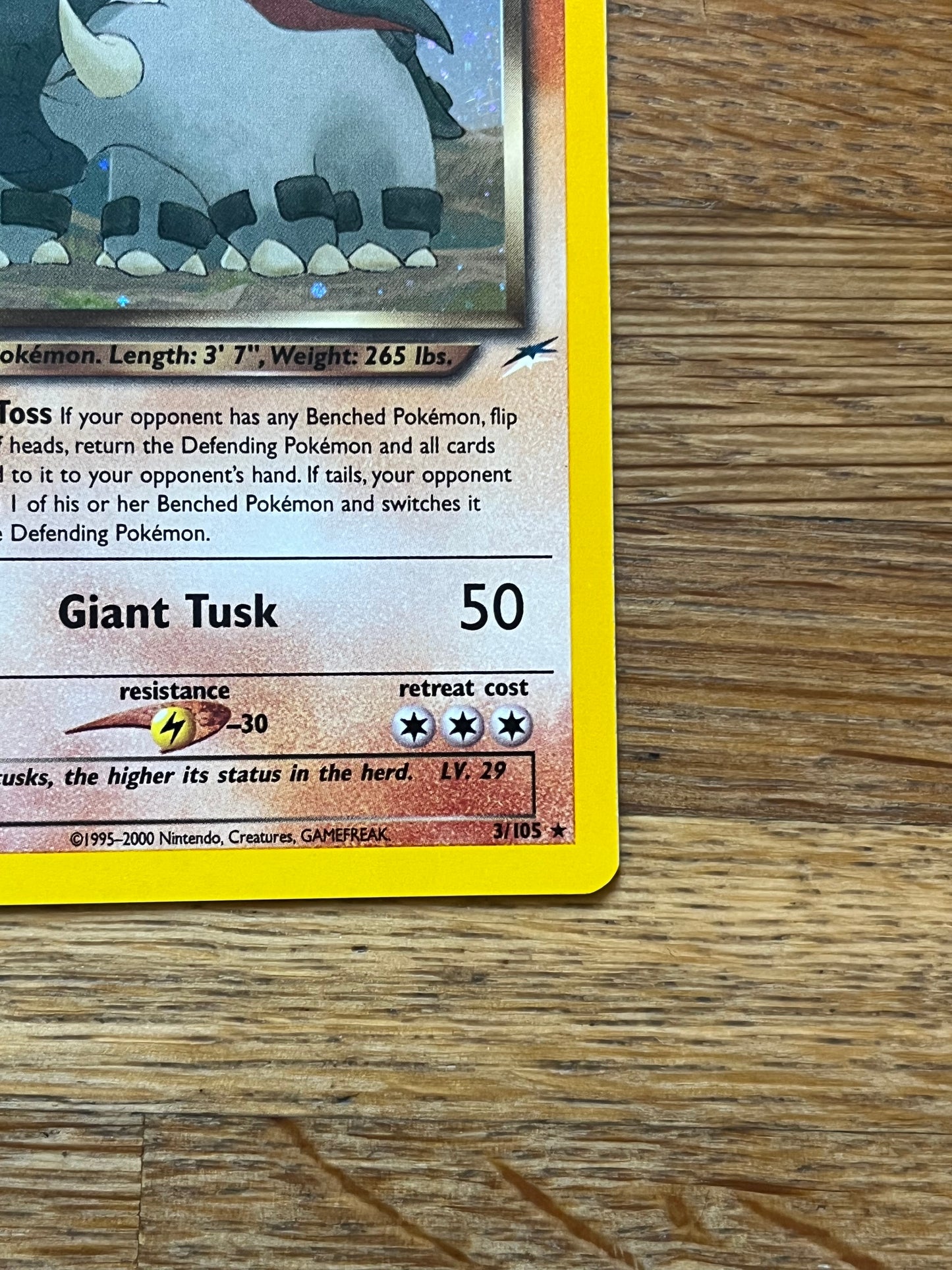 Dark Donphan Holo 3/105 Neo Destiny NM Single Pokemon Card