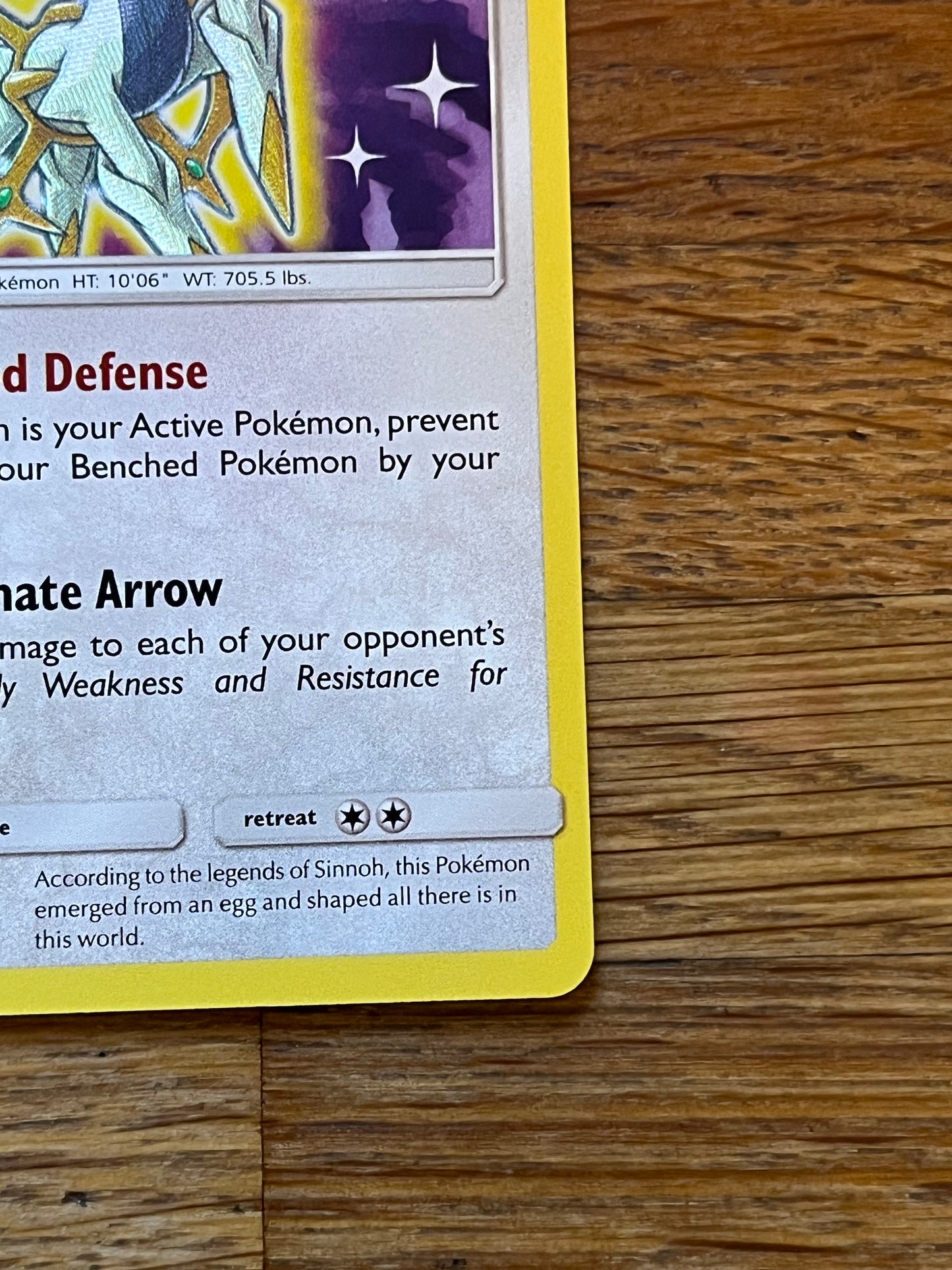 Shining Arceus 57/73 Shining Legends NM Single Pokémon Card