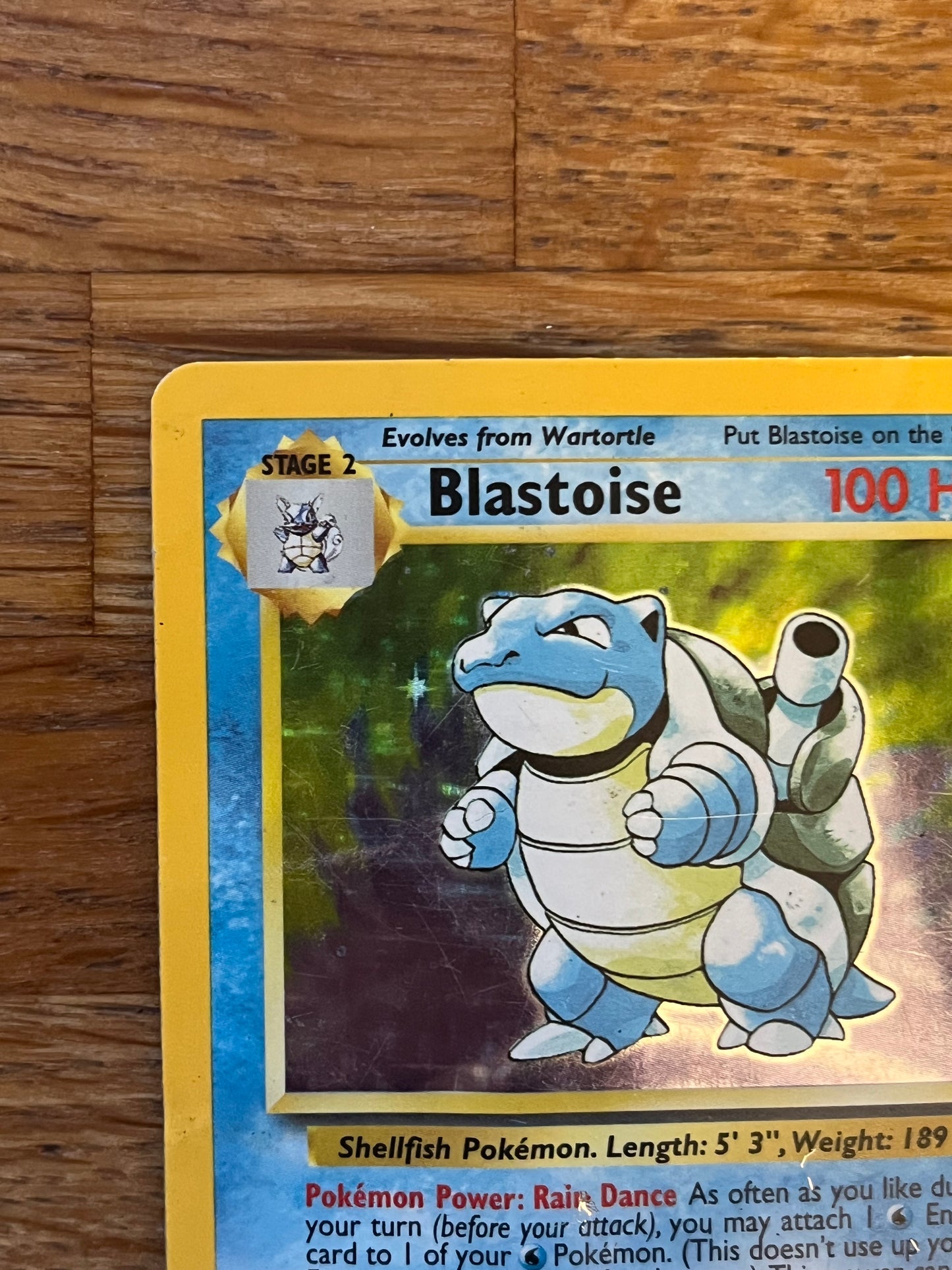 Blastoise Holo 2/102 Base Set HP Single Pokémon Card *Damaged, See Photos*