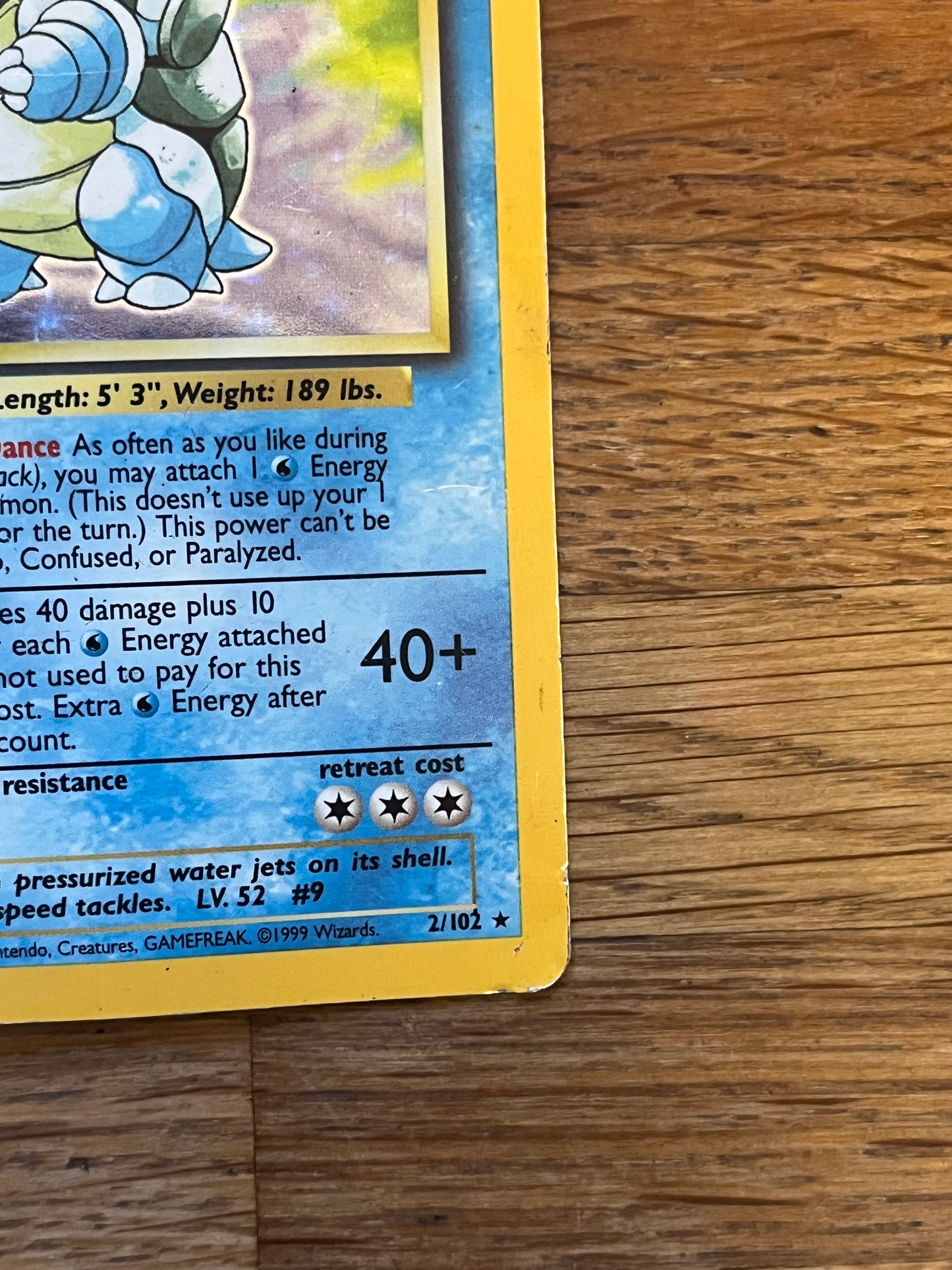 Blastoise Holo 2/102 Base Set HP Single Pokémon Card *Damaged, See Photos*