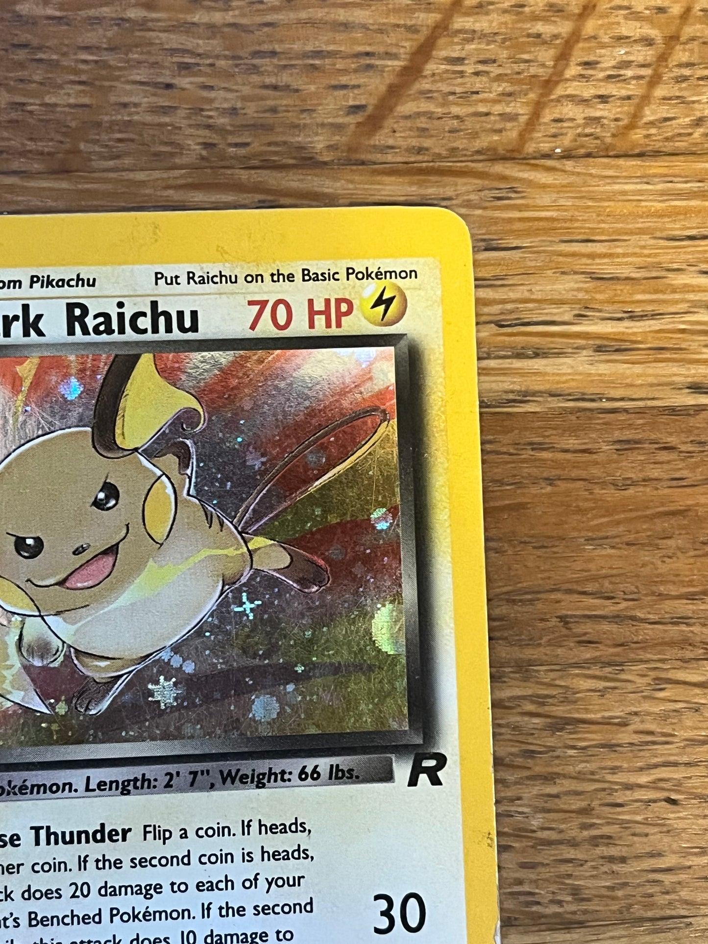 Dark Raichu Holo 83/82 Team Rocket LP Single Pokémon Card