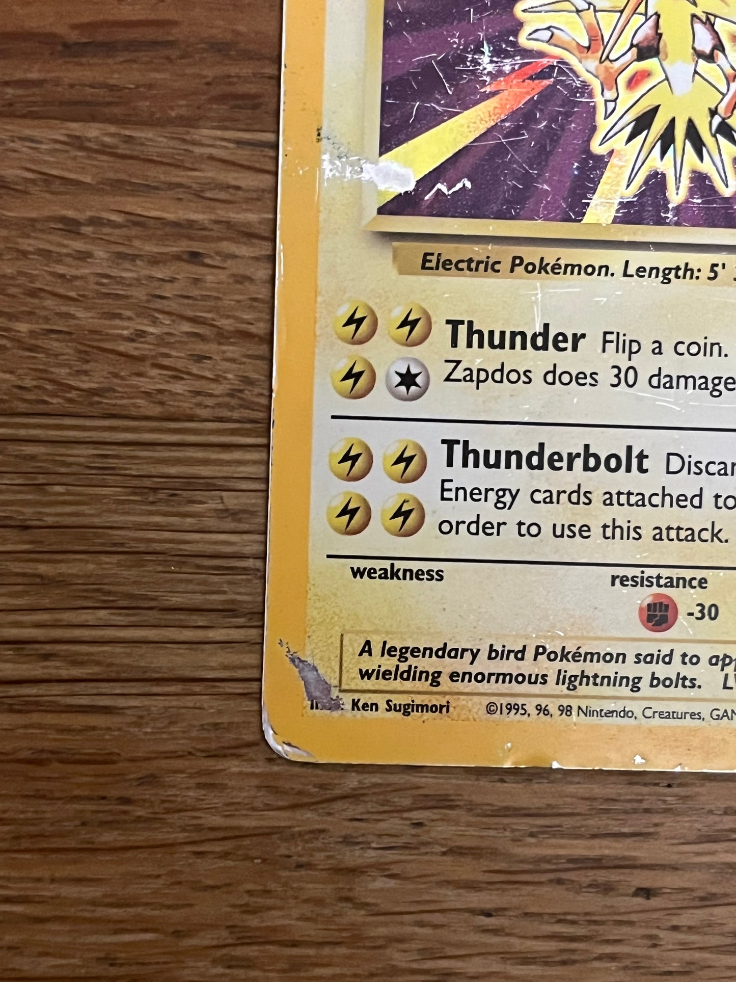 Zapdos 16/102 Holo Base Set HP Single Pokémon Card