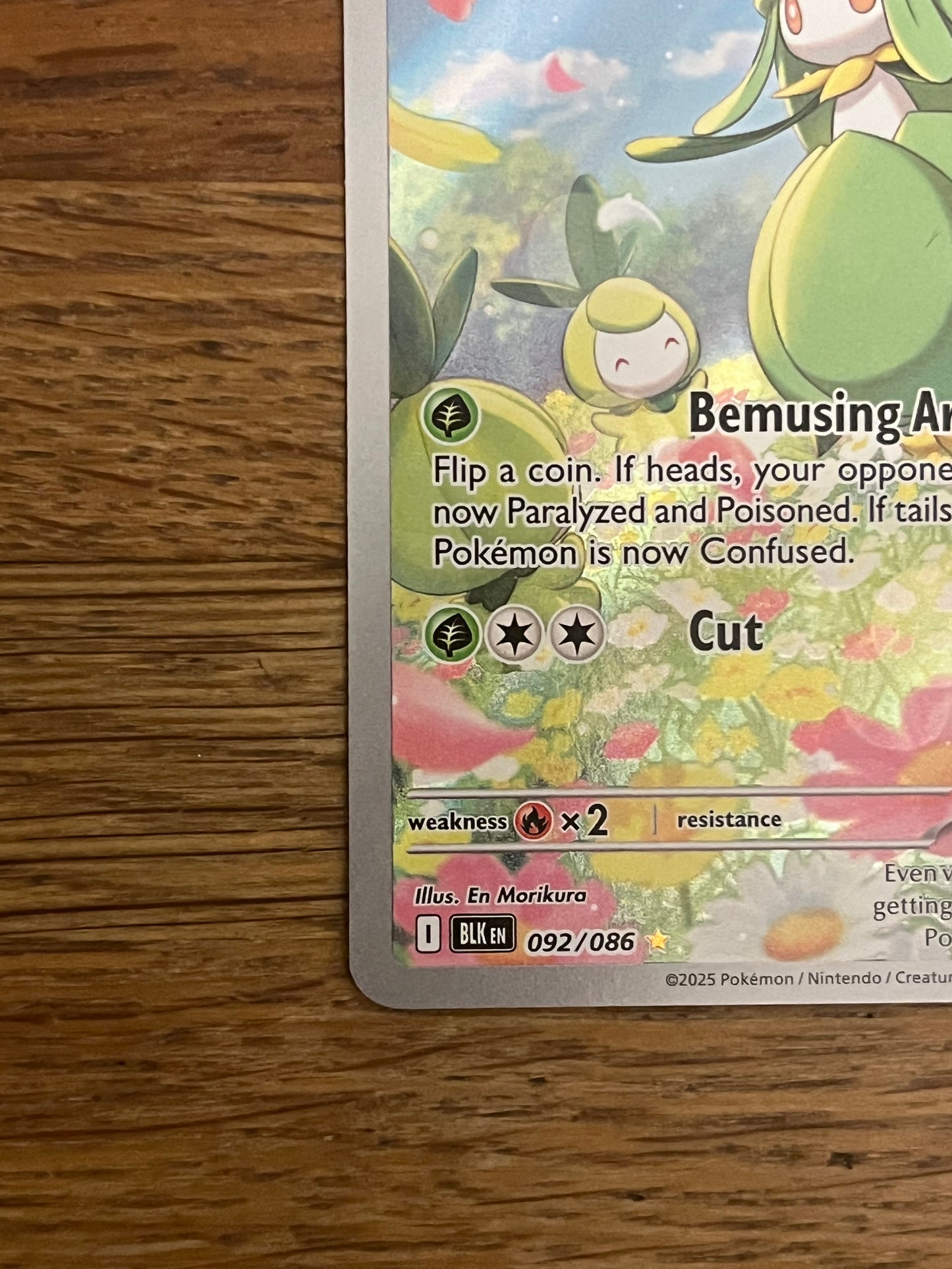 Lilligant 092/086 Illustration Rare Black Bolt NM Single Pokémon Card