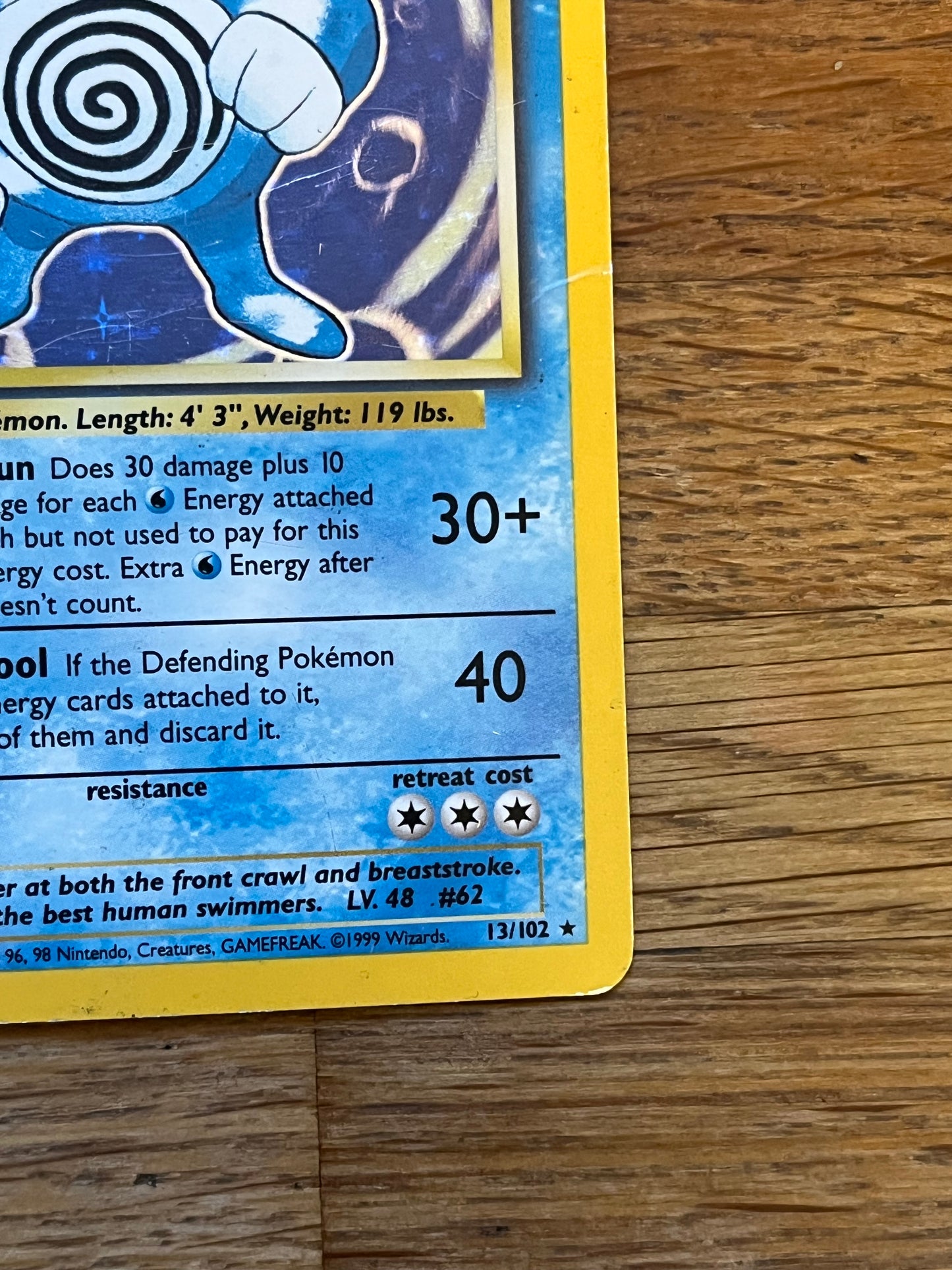 Poliwrath Holo 13/102 Base Set NM Single Pokémon Card