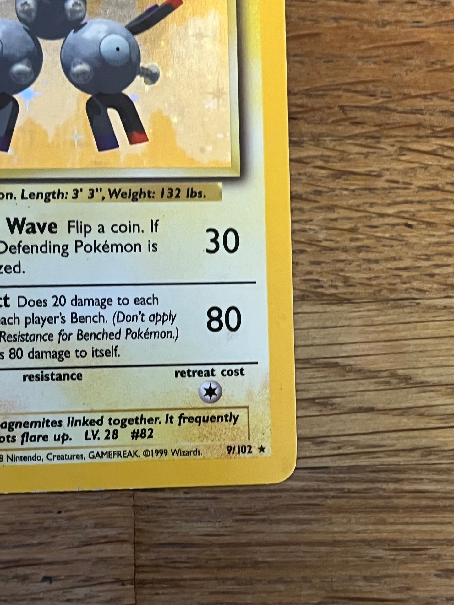 Magneton Holo 9/102 Base Set NM Single Pokémon Card