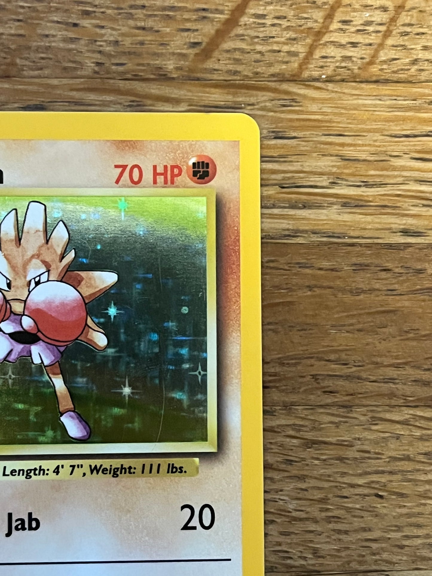 Hitmonchan Holo 7/102 Base Set NM Single Pokémon Card
