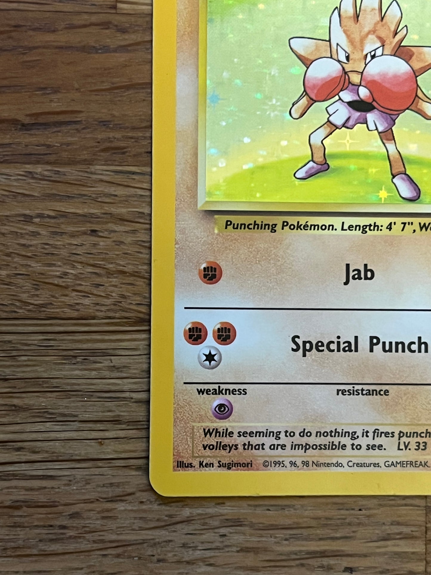Hitmonchan Holo 7/102 Base Set NM Single Pokémon Card