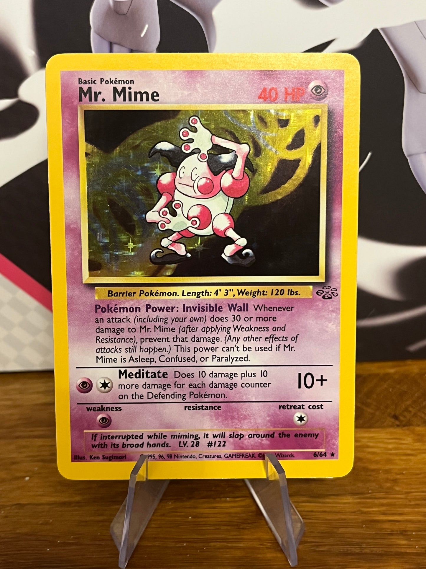 Mr. Mime Holo 6/64 Jungle NM Single Pokémon Card