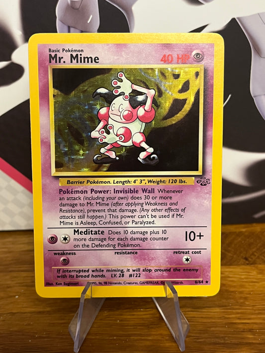 Mr. Mime Holo 6/64 Jungle NM Single Pokémon Card