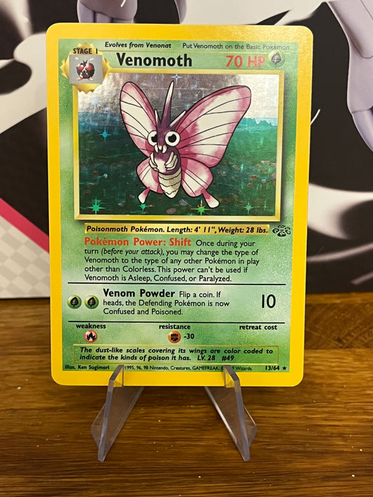 Venomoth Holo 13/64 Jungle NM Single Pokémon Card