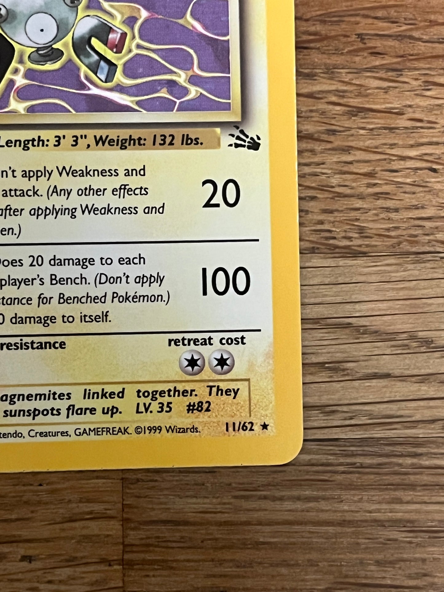 Magneton Holo 11/62 Fossil NM Single Pokémon Card