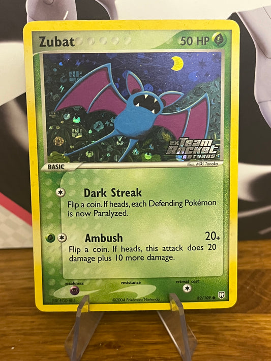 Zubat 82/109 Team Rocket Returns Holo Stamped NM Single Pokémon Card