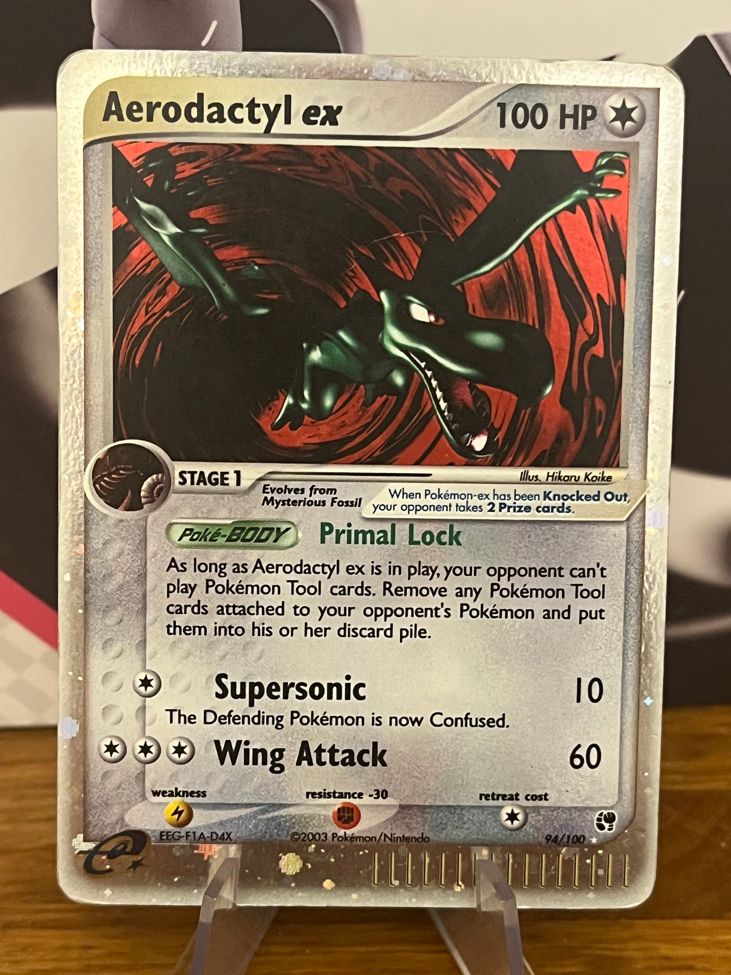 Aerodactyl ex 94/100 Reverse Holo EX Sandstorm NM Single Pokémon Card